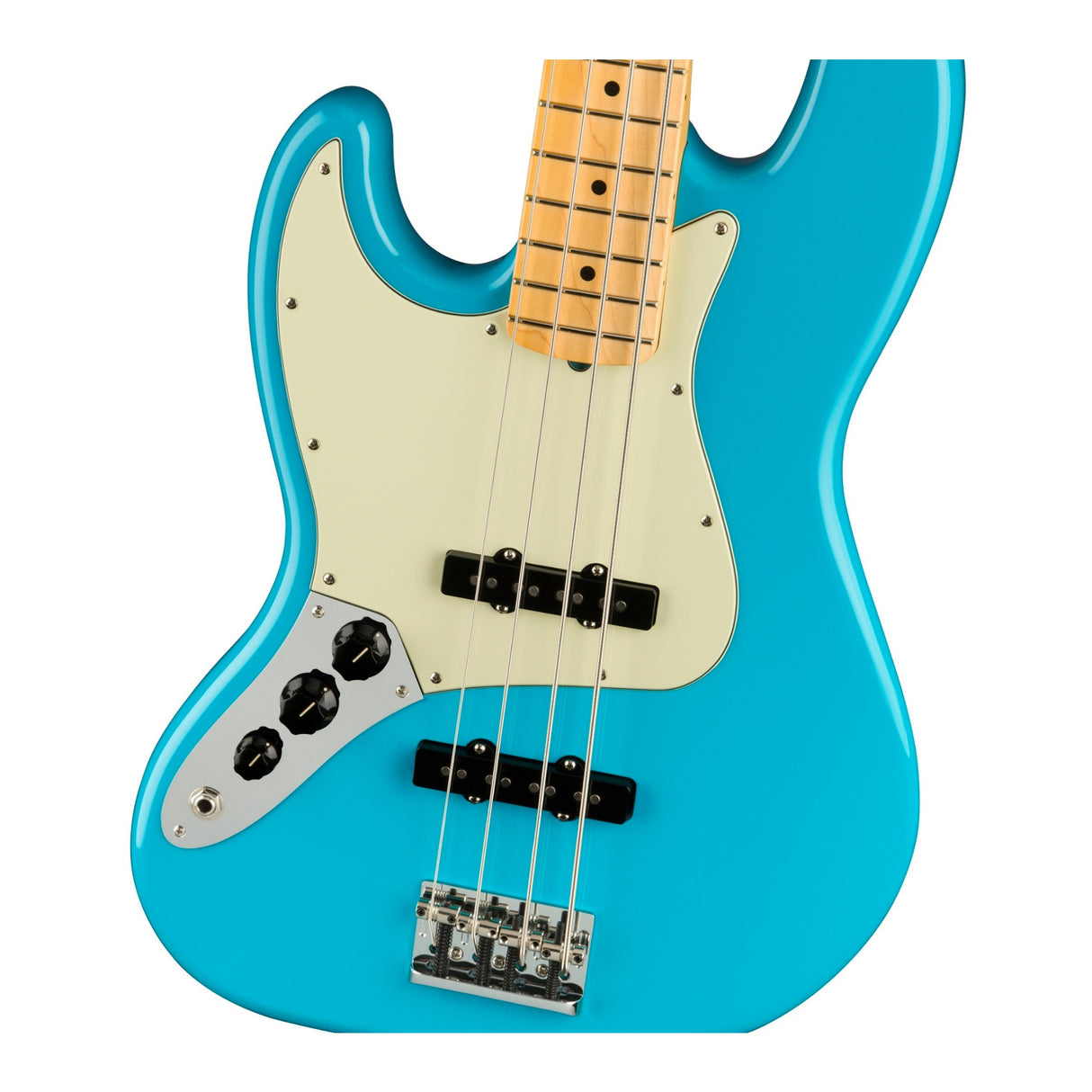 Fender American Professional II 4-String Jazz Bass (Left-Hand, Miami Blue)