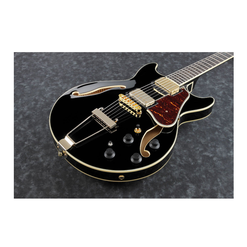 Ibanez AMH90 AM Series Artcore 6-String Electric Guitar (Black)