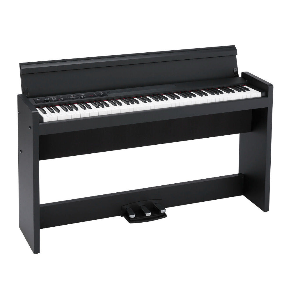 Korg LP-380 U 88-Key Digital Piano (Black) with Flip-Top Bench and Headphones