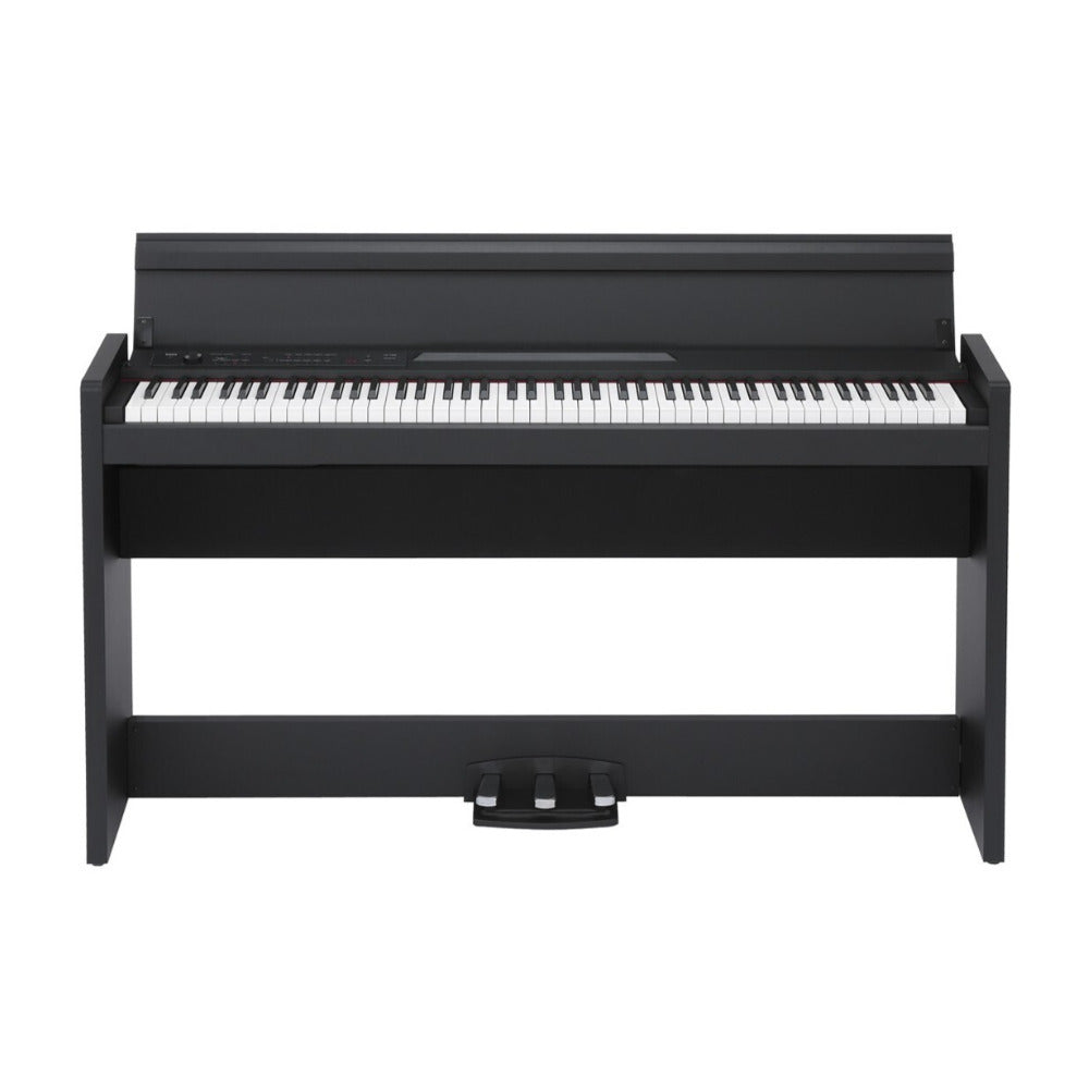 Korg LP-380 U 88-Key Digital Piano (Black) with Flip-Top Bench and Headphones
