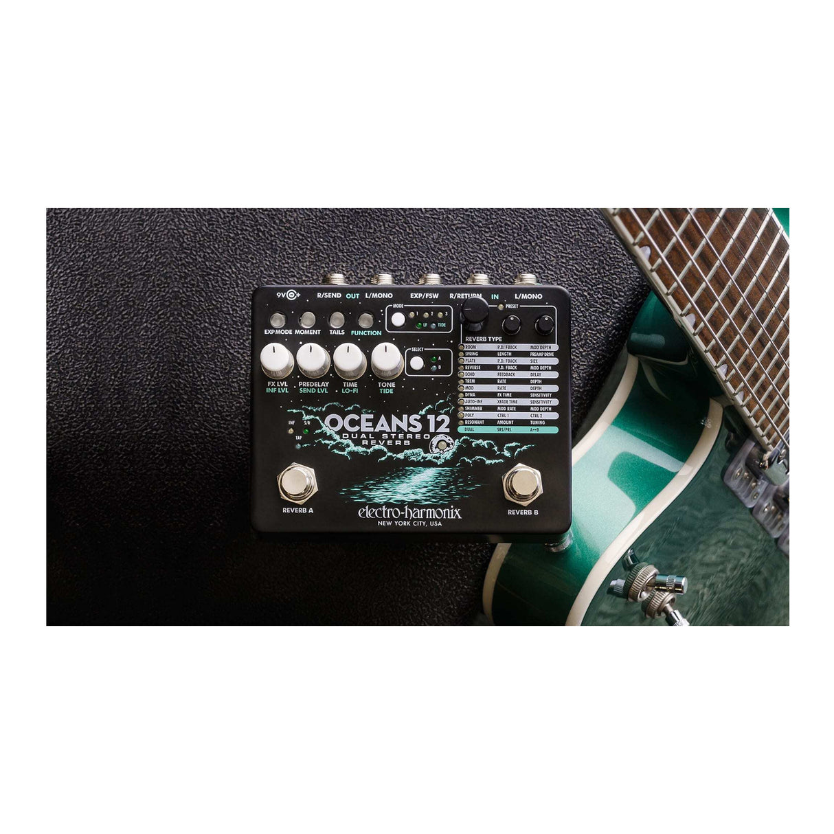 Electro-Harmonix Oceans 12 Dual Stereo Reverb Pedal