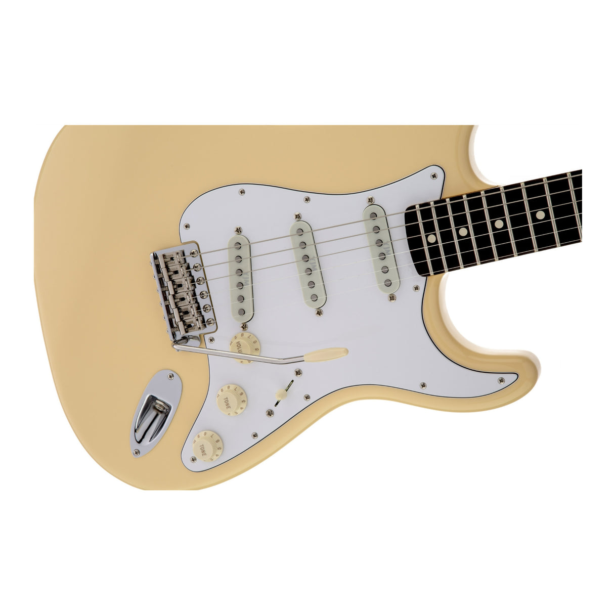 Fender Yngwie Malmsteen Stratocaster 6-String Electric Guitar (Vintage White)