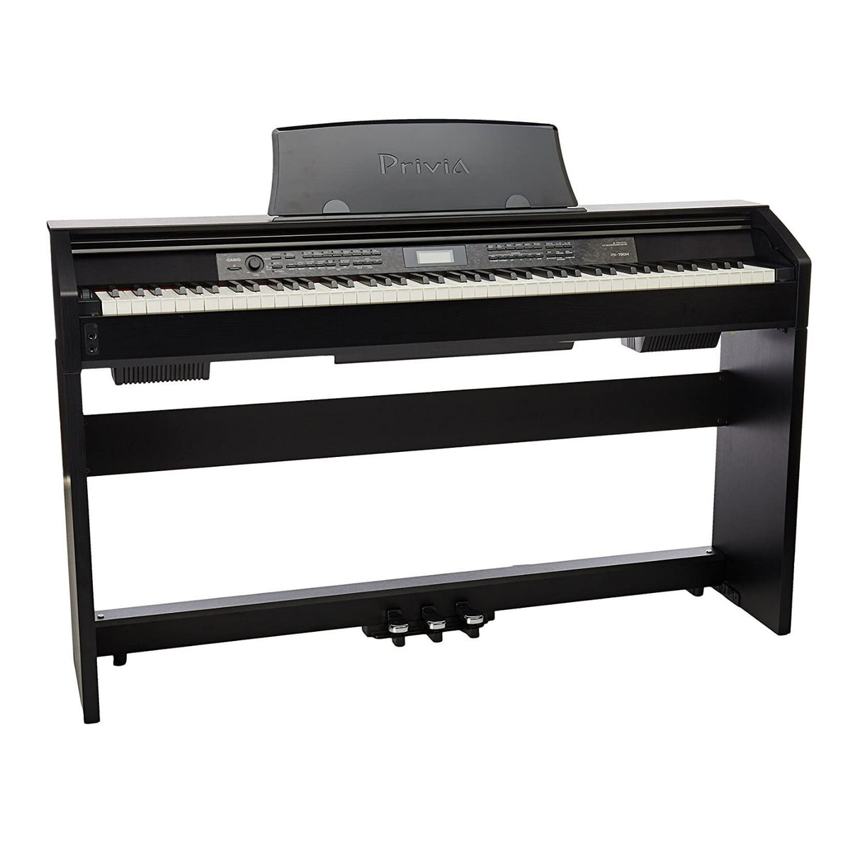 Casio PX-780 Privia 88-Key Digital Home Piano with Power Supply (Black)