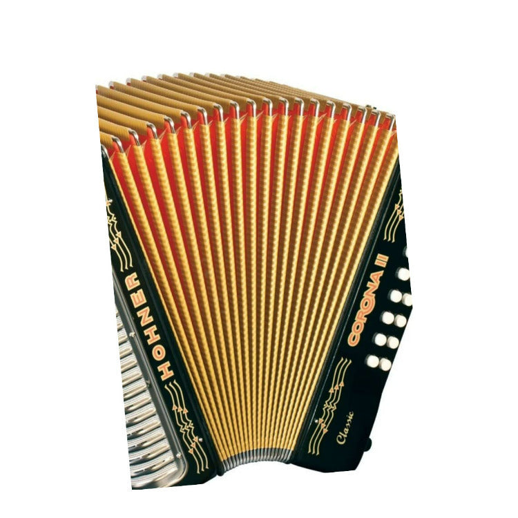 Hohner 3523FB Corona II Classic Accordion (FBEb Keys, Jet Black)
