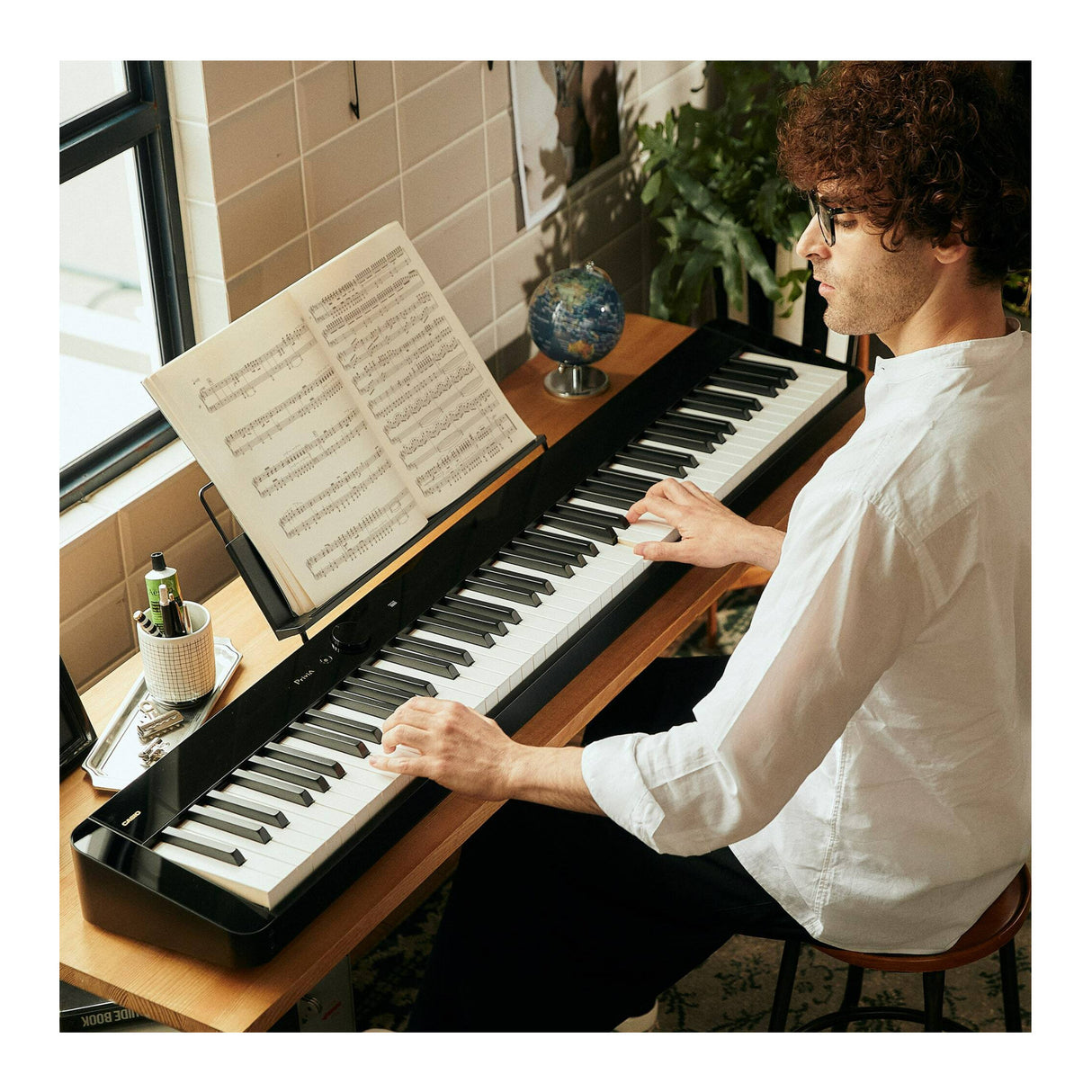 Casio PX-S5000 Privia 88-Key Digital Piano, 23 Built-In Tones (Black)