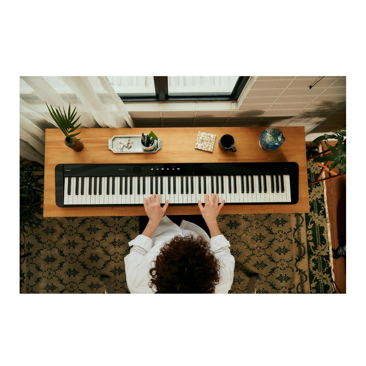 Casio PX-S5000 Privia 88-Key Digital Piano, 23 Built-In Tones (Black)