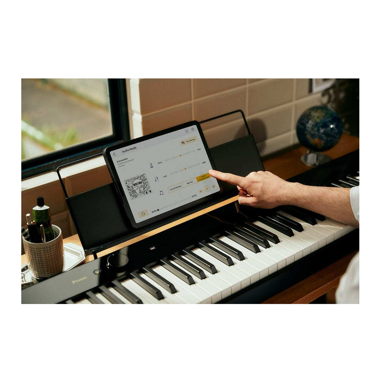 Casio PX-S5000 Privia 88-Key Digital Piano, 23 Built-In Tones (Black)