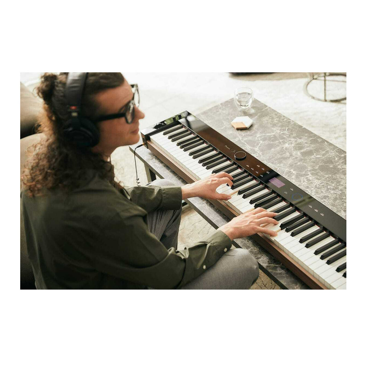 Casio PX-S6000 Privia 88-Key Digital Piano, 350 Built-In Tones (Black)