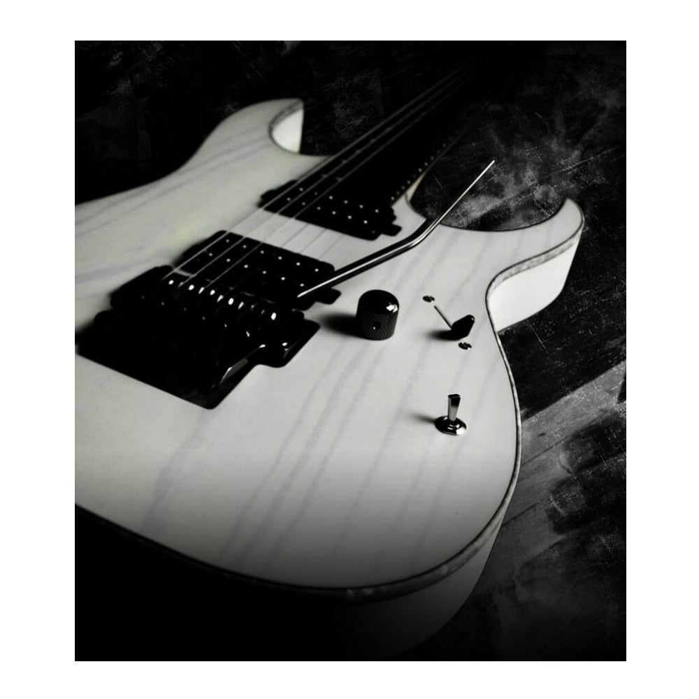 Ibanez Steve Vai Signature 6-String Electric Guitar (Left-Handed, White)