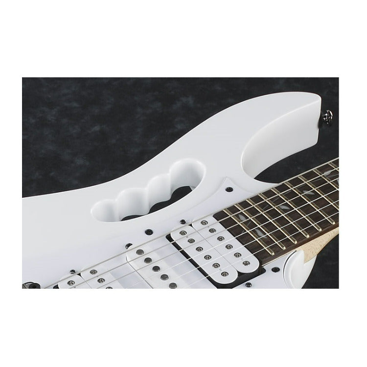Ibanez Steve Vai Signature 6-String Electric Guitar (Left-Handed, White)