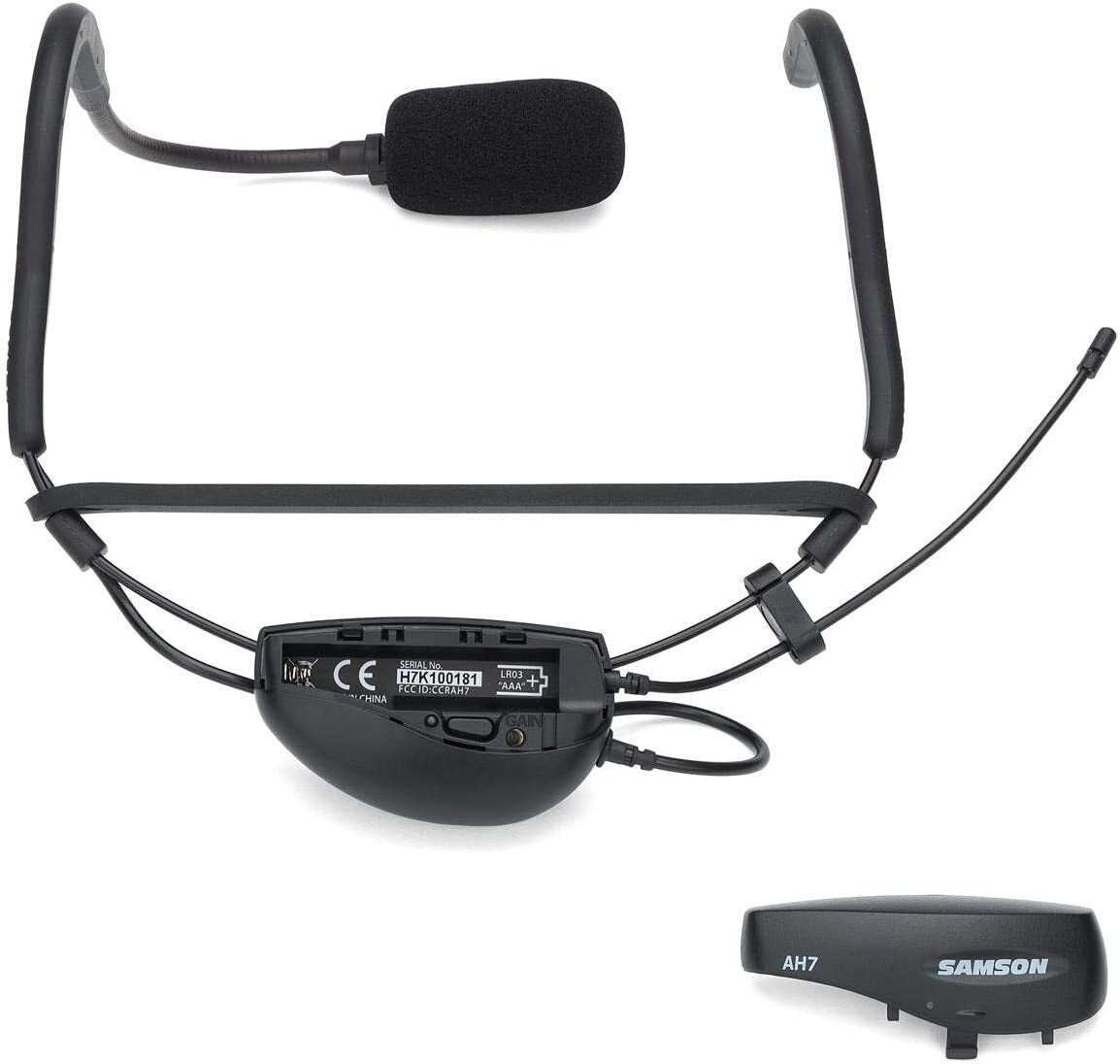 Samson AirLine 77 AH7 Wireless Fitness Headset Microphone System (K2490.975 MHz)