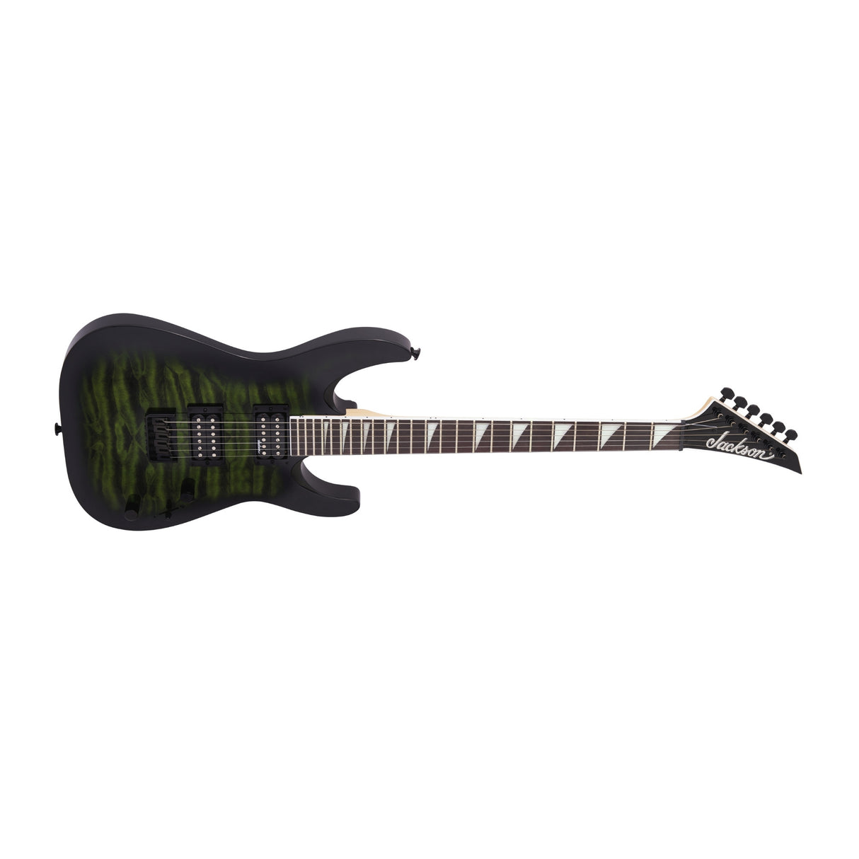 Jackson JS Series Dinky Arch Top JS32Q DKA HT Guitar (Transparent Green Burst)