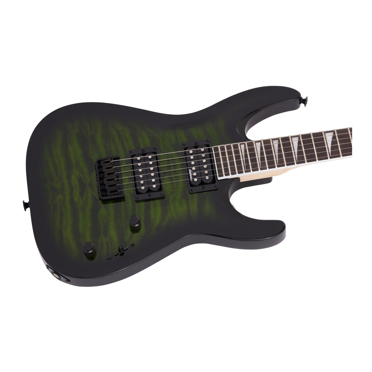 Jackson JS Series Dinky Arch Top JS32Q DKA HT Guitar (Transparent Green Burst)