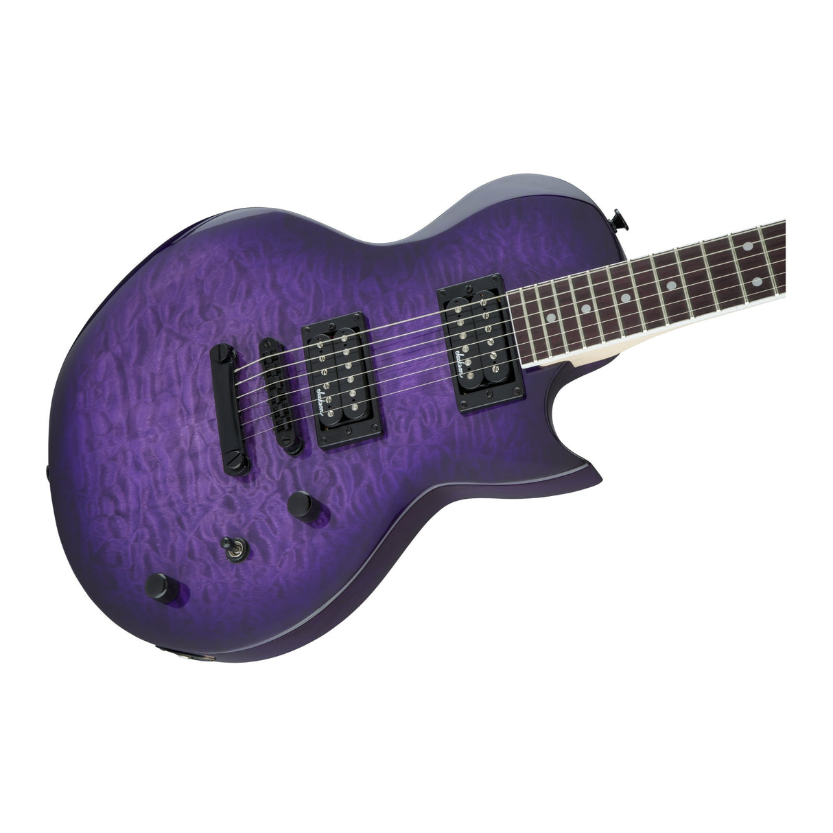 Jackson JS Series Monarkh SC JS22Q Electric Guitar (Transparent Purple Burst) (Open Box)