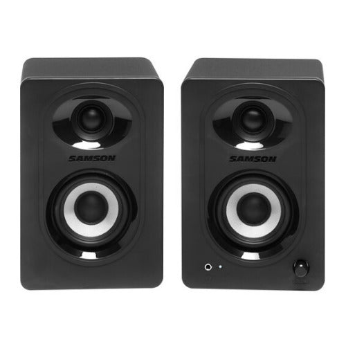 Samson MediaOne M30BT 3-Inch Powered Bluetooth Studio 20W Monitors (Pair, Black)