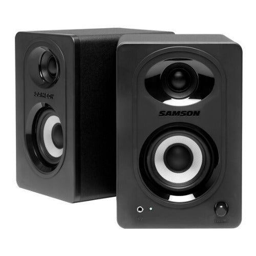 Samson MediaOne M30BT 3-Inch Powered Bluetooth Studio 20W Monitors (Pair, Black)