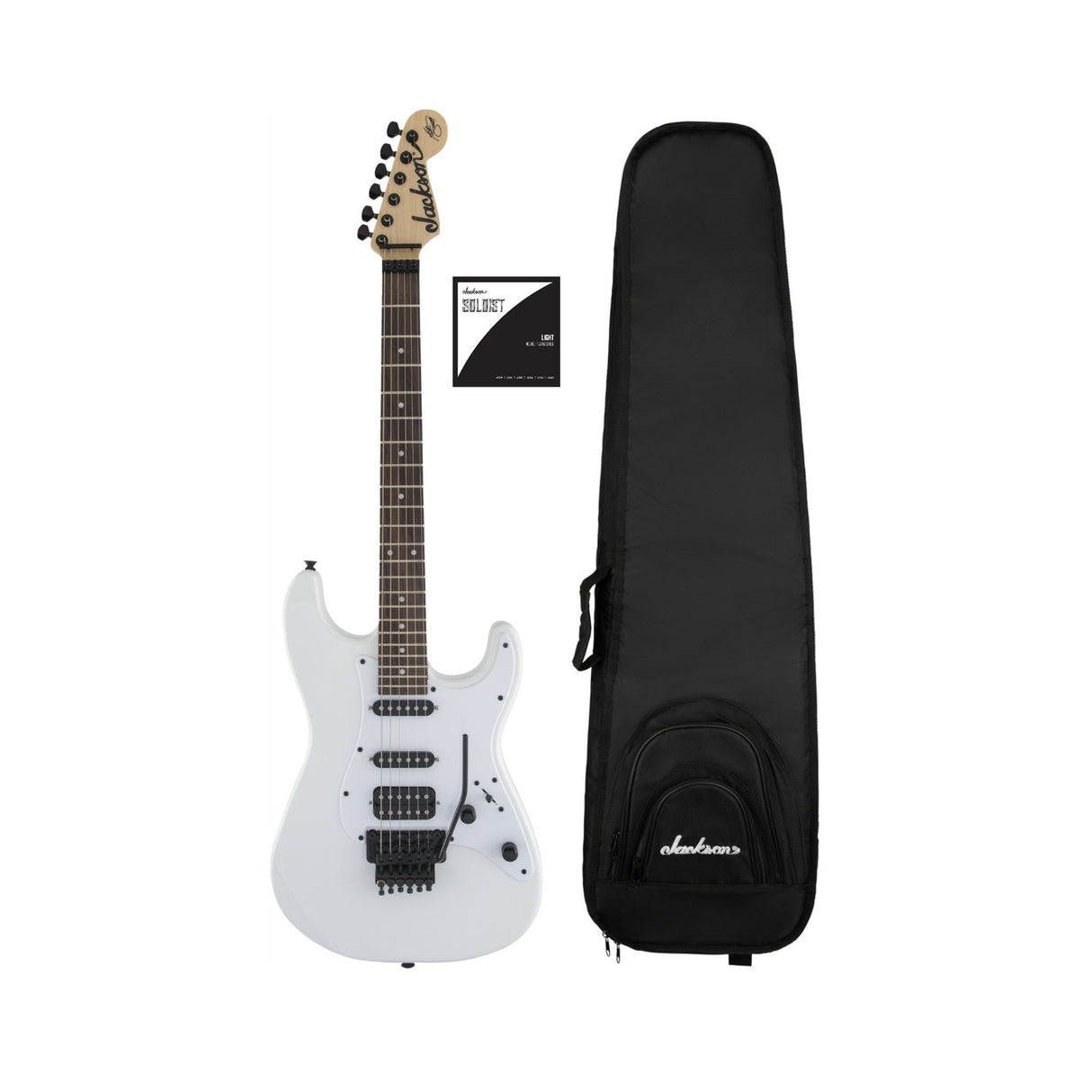 Jackson X Series Signature Adrian Smith Guitar (Snow White) with Gig Bag Bundle