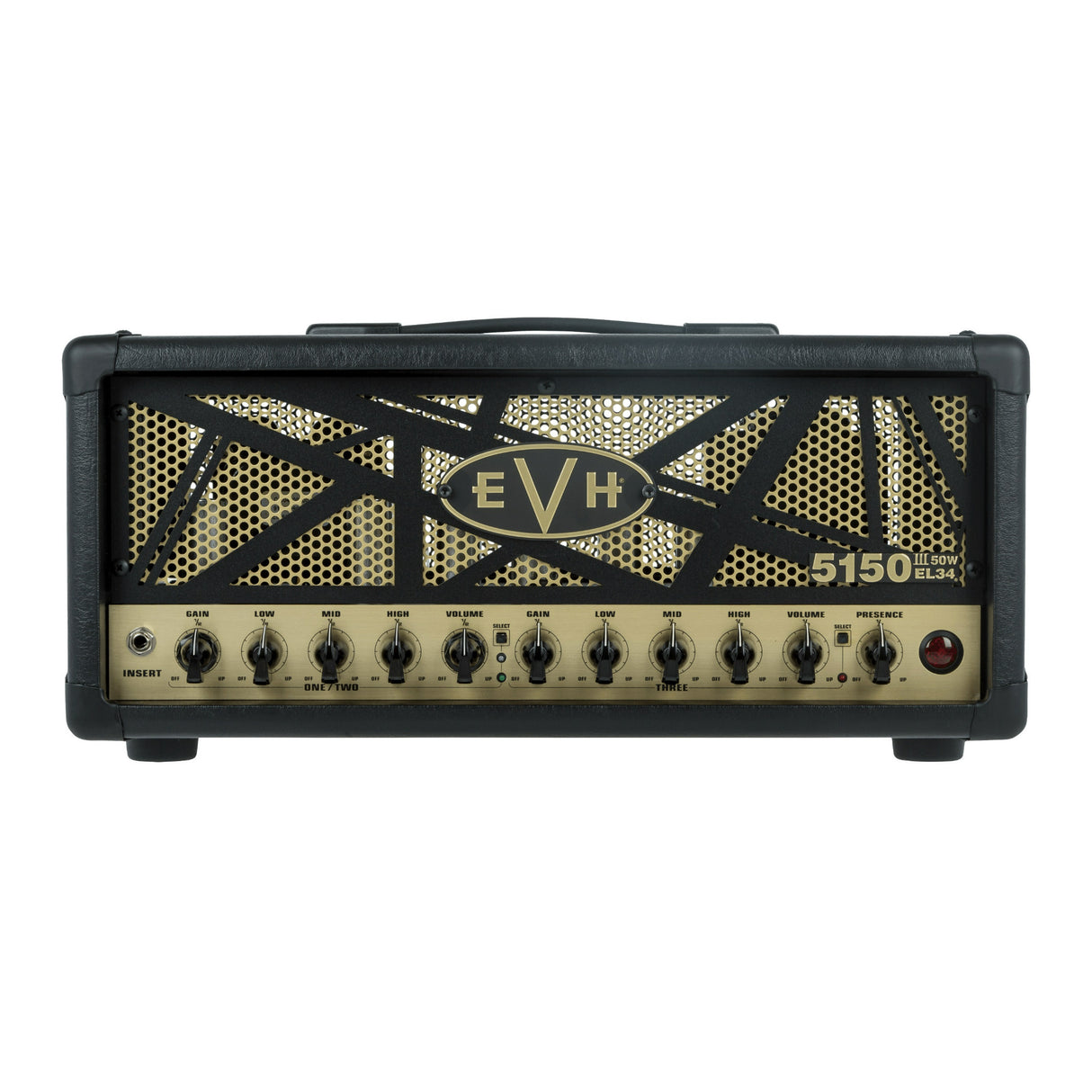 EVH 2253060000 5150III 50W EL34 Tube Head with Dual Concentric Controls (Black)