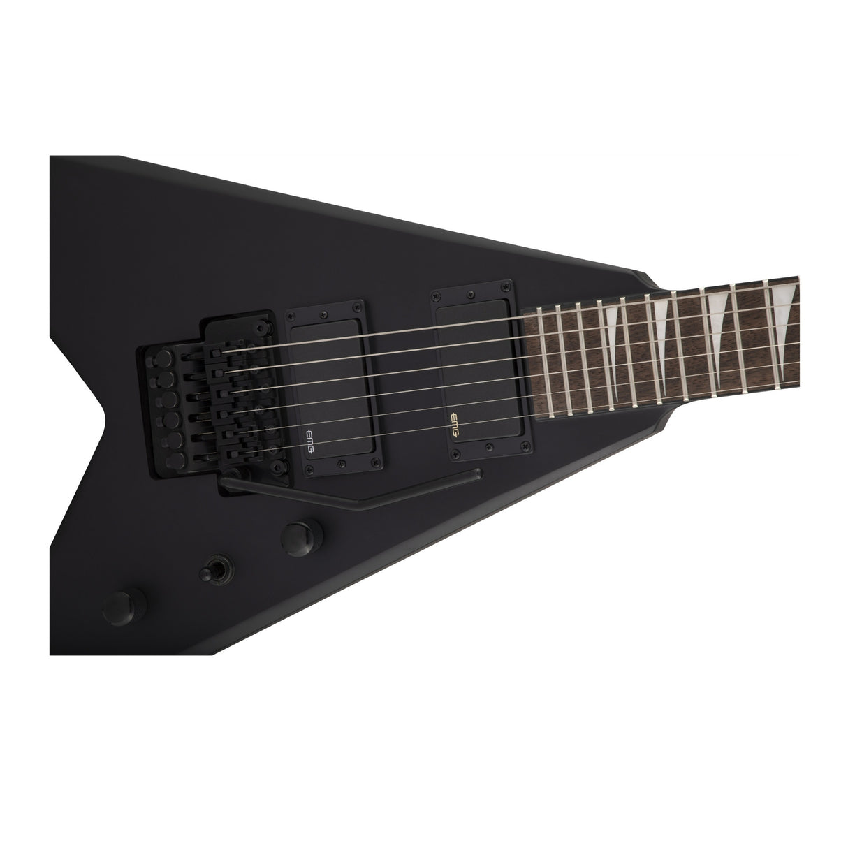 Jackson X Series King V KVXMG Poplar Electric Guitar (Satin Black) with Case
