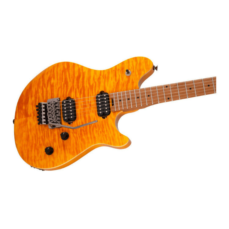 EVH Wolfgang Standard QM 6-String Electric Guitar (Right-Handed, Trans Amber)
