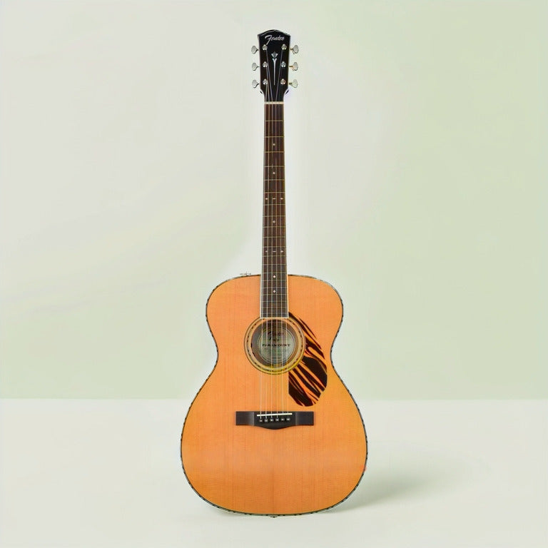 Fender PO-220E Orchestra 6-String Ovangkol Fingerboard Acoustic Guitar (Natural)