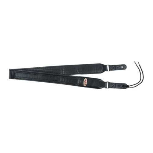EVH Accessories Premium Quality 42-Inch Adjustable Leather Guitar Strap (Black)