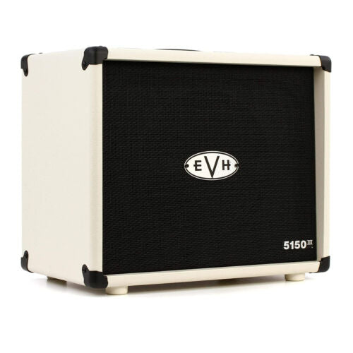 EVH 5150III 1 x 12 Inch Straight Front Sturdy Speaker Enclosure Cabinet for Electric Guitars (Ivory)