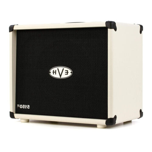 EVH 5150III 1 x 12 Inch Straight Front Sturdy Speaker Enclosure Cabinet for Electric Guitars (Ivory)