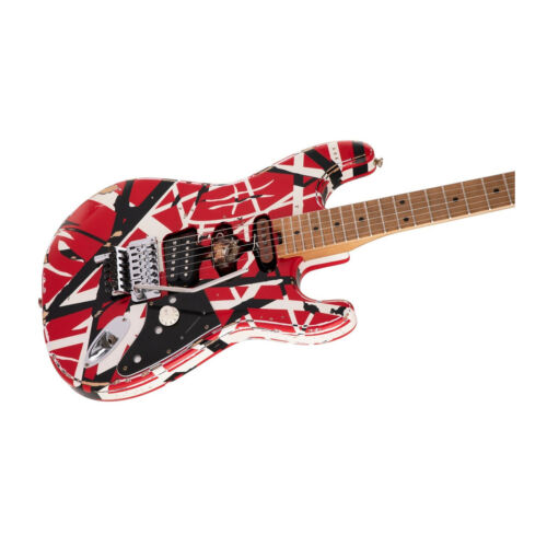 EVH Striped Series Frankenstein Frankie 6-String Electric Guitar (Red)