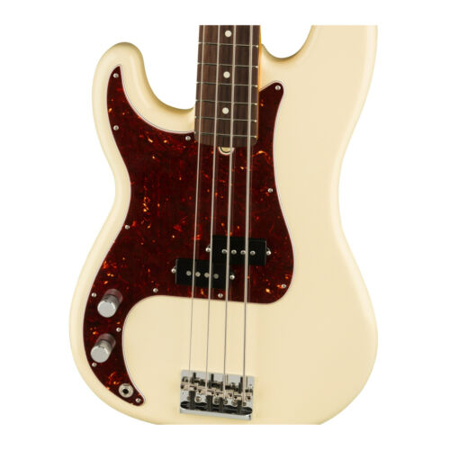 Fender American Professional II Bass 4-String Guitar Left-Handed (Olympic White)