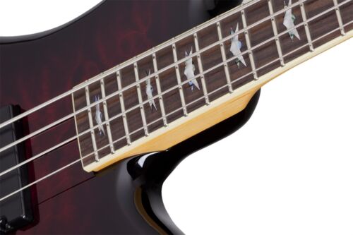 Schecter Stiletto Extreme 4-String Bass Guitar (Right-Handed, Black Cherry)