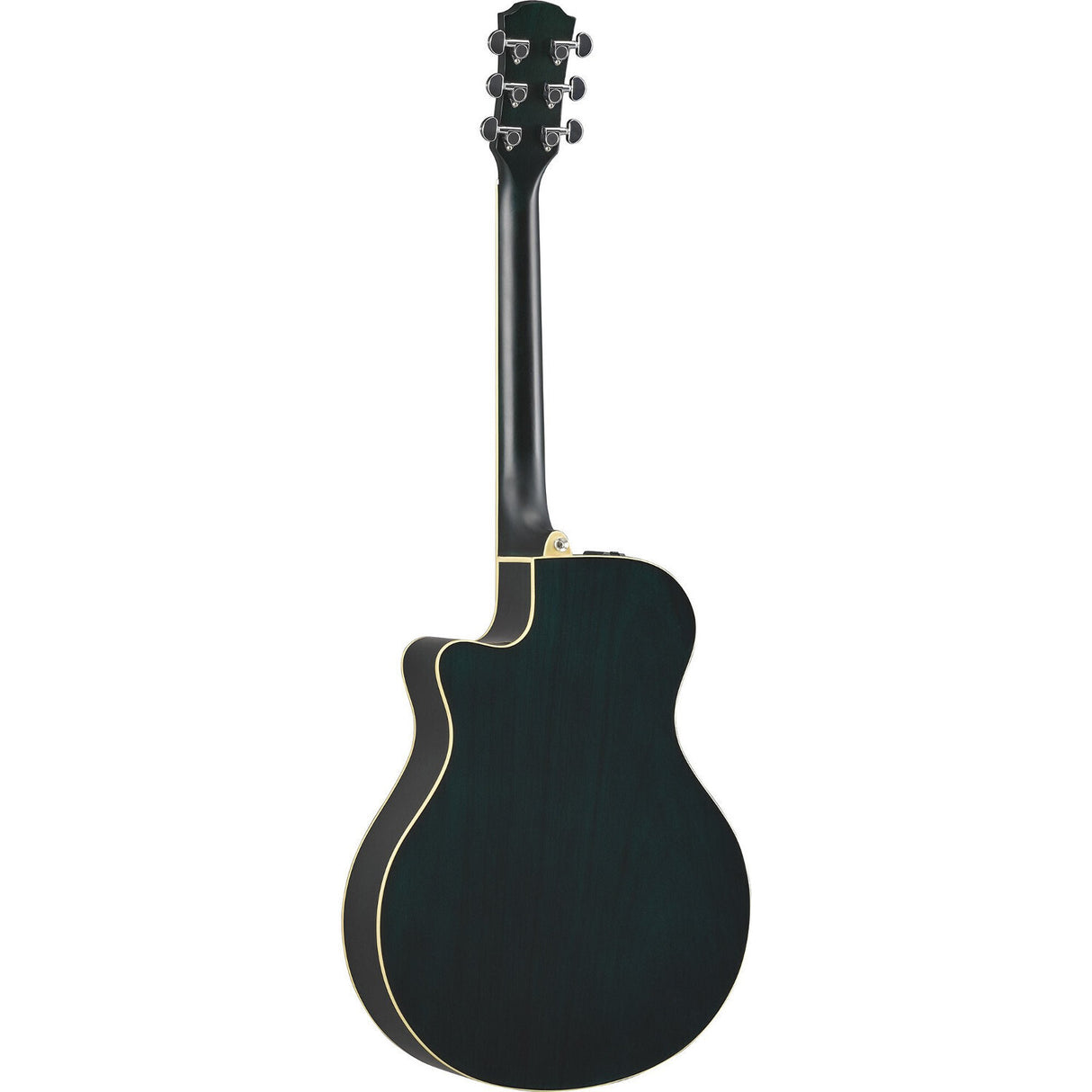 Yamaha APX600OBB Thinline Acoustic-Electric Guitar (Blue Burst) Bundle with Case