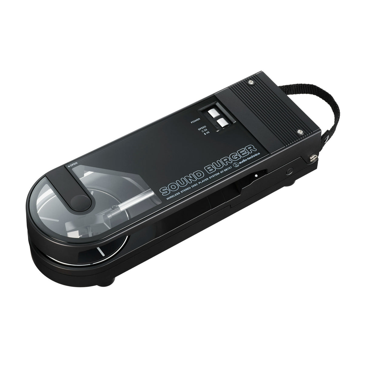 Audio-Technica Sound Burger Portable Bluetooth rechargeable Turntable (Black)