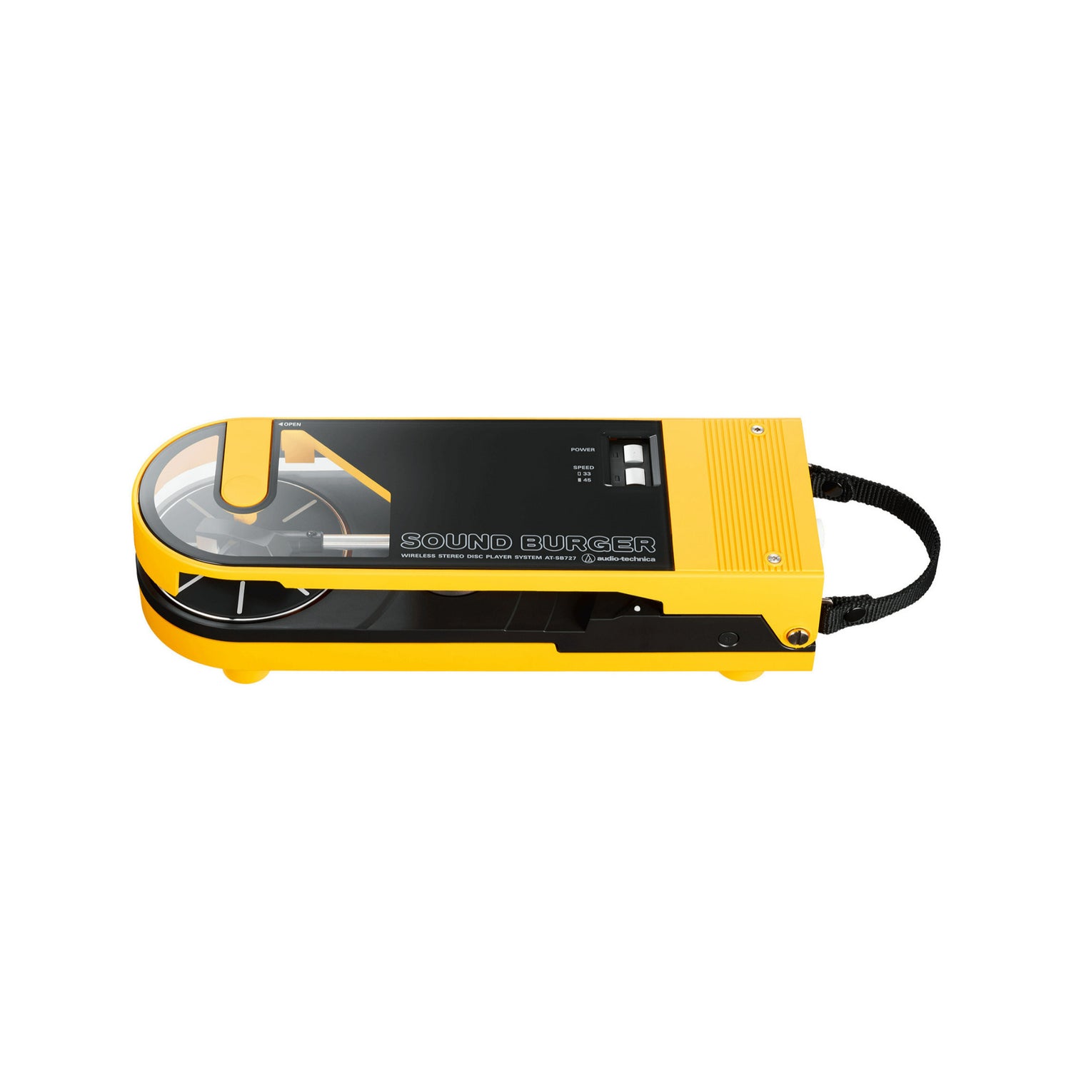 Audio-Technica AT-SB727 Sound Burger Portable Bluetooth Turntable (Yellow)