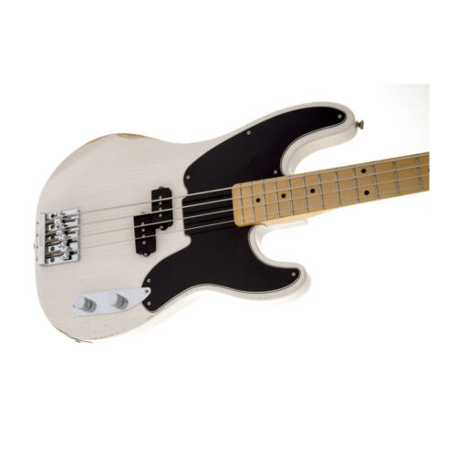 Fender Mike Dirnt Road Worn 4-String Precision Bass (Right-Handed, White Blonde)