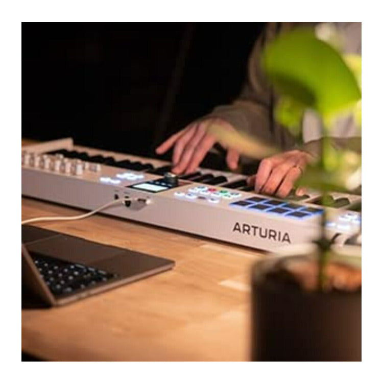 Arturia KeyLab Essential 49 mk3 MIDI Keyboard Controller (White)