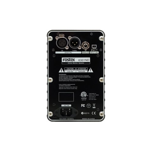 Fostex 6301ND 4-Inch Active Monitor Speaker (Single, 20W D-Class Amplifier)