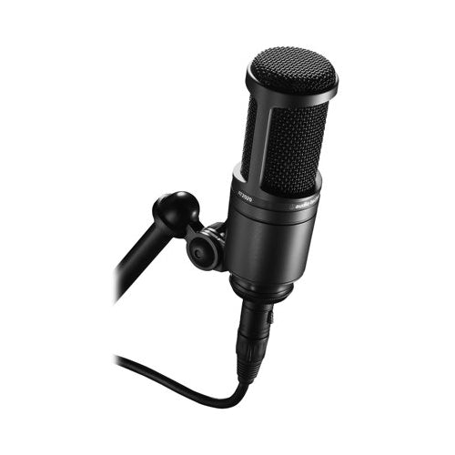 Audio-Technica AT2020 Condenser Studio Microphone with Knox Filter and Boom Arm