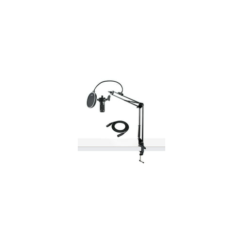 Audio Technica AT2035 Studio Condenser Microphone with Pop Filter and Accessory Bundle