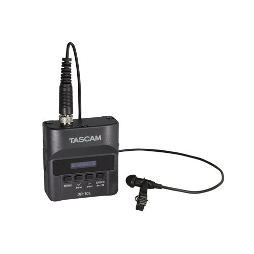 Tascam DR-10L Compact Digital Audio Recorder and Lavalier Mic Combo (2 Pack)