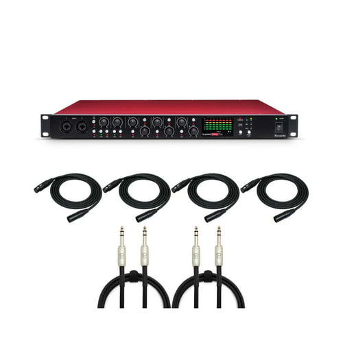 Focusrite Scarlett OctoPre 8-Channel Mic Pre Expansion with Cables Bundle
