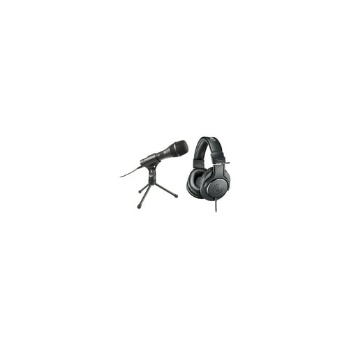 Audio Technica AT2005USB USB/XLR Microphone and ATH-M20X Professional Headphones