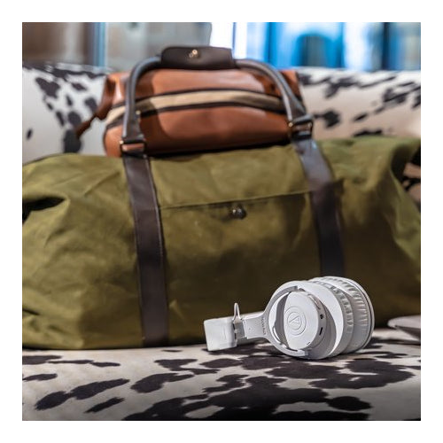 Audio-Technica ATH-M20xBTWH Professional Bluetooth Wireless Headphones (White)