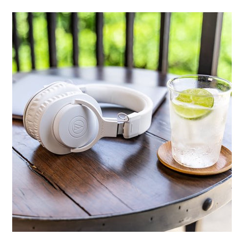 Audio-Technica ATH-M20xBTWH Professional Bluetooth Wireless Headphones (White)