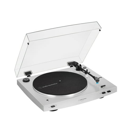 Audio Technica AT-LP3xBT Automatic Wireless Belt-Drive Turntable (White) Bundle