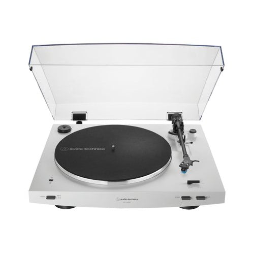 Audio Technica AT-LP3xBT Automatic Wireless Belt-Drive Turntable (White) Bundle