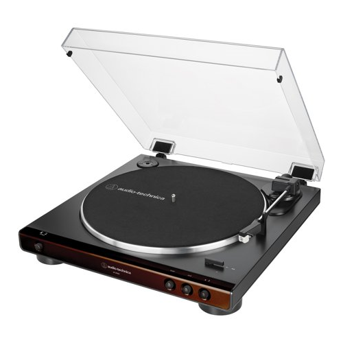 Audio-Technica AT-LP60X Fully Automatic Belt-Drive Stereo Turntable (Brown)