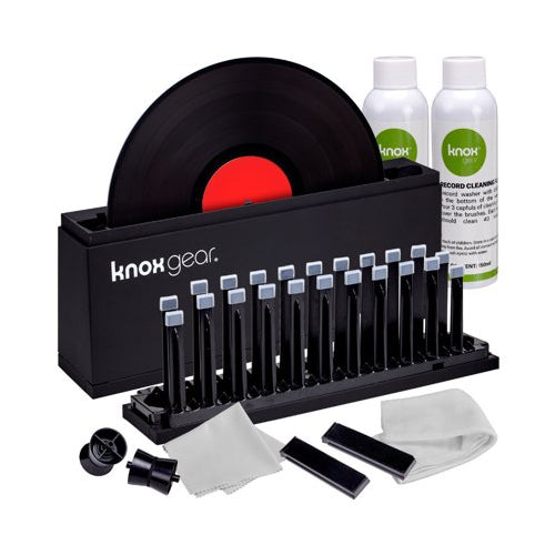 Audio-Technica AT-LP60X Bluetooth Turntable Black w Knox Vinyl Cleaning Kit