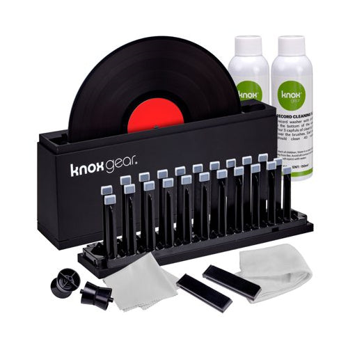 Audio-Technica AT-LP60XBT Bluetooth Turntable (Red) with Knox Vinyl Cleaning Kit