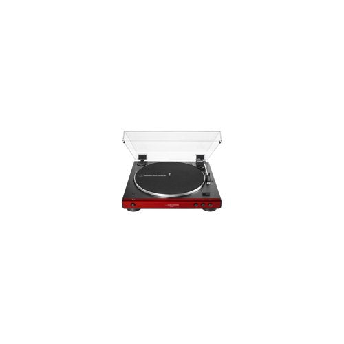 Audio-Technica AT-LP60XBT Bluetooth Turntable (Red) with Knox Vinyl Cleaning Kit